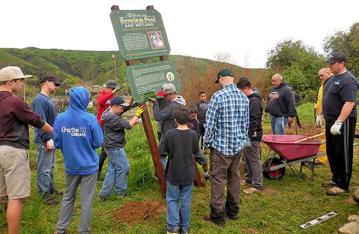 Eagle Scout project with the Redlands Conservancy.